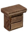 Wooden bedside table 2.3x1.5x2.3 cm h.