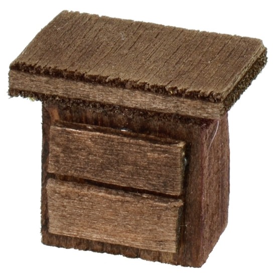 Mesita de noche de madera cm 2,3x1,5x2,3 h. Mundo Belenes