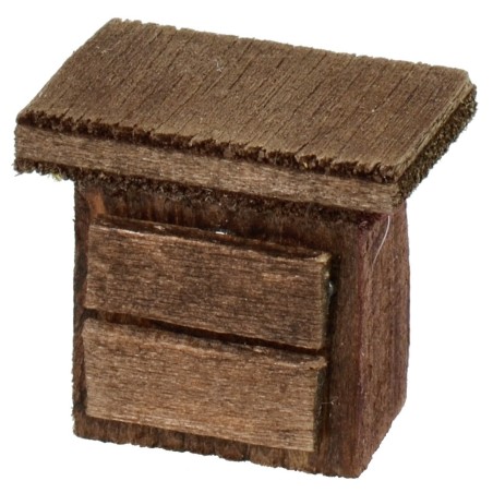 Comodino in legno cm 2,3x1,5x2,3 h. Mondo Presepi