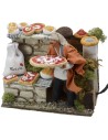 Venditore di pizze in movimento serie 14 cm Mondo Presepi