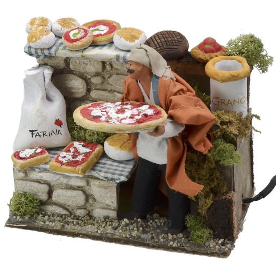 Pizza seller in motion series 14 cm