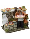 Venditore di pizze in movimento serie 14 cm Mondo Presepi