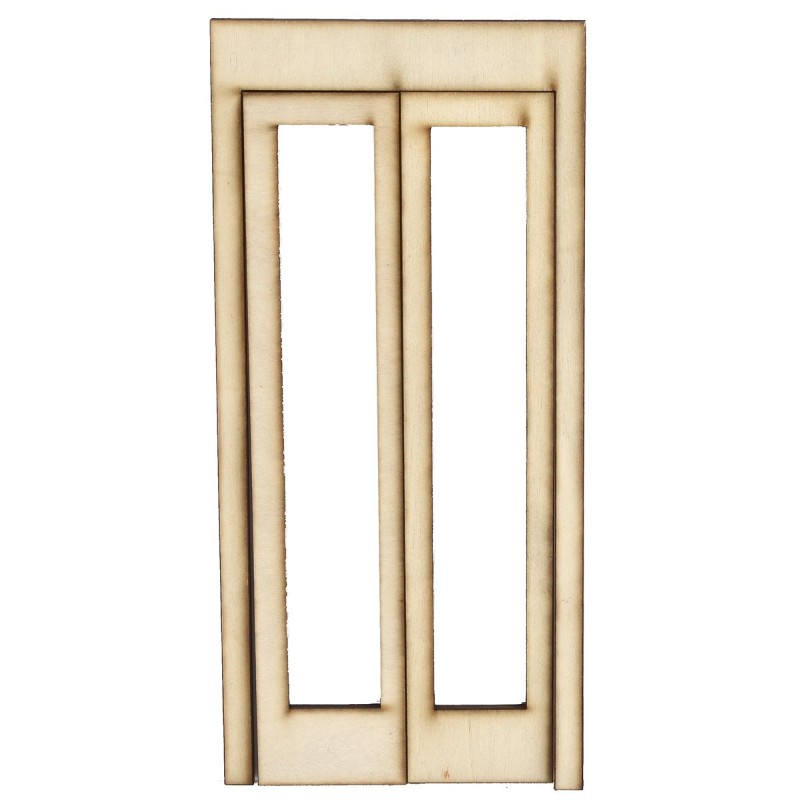 Wooden French window with opening doors cm 9x0,3x19,4 h