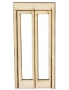 Puerta ventana de madera con hojas abatibles de 9x0,3x19,4 cm h