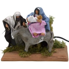 Fuga a Egipto en movimiento serie 12 cm Mundo Pesebres