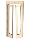 Puerta ventana de madera con hojas abatibles de 9x0,3x19,4 cm h