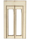 Puerta ventana de madera con hojas abatibles de 8,7x0,4x15 cm h