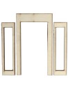 Puerta ventana de madera con hojas abatibles de 8,7x0,4x15 cm h