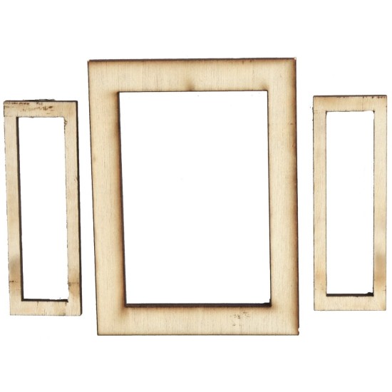 Ventana de madera con hojas abatibles de 5,5x0,3x7,5 cm h