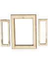 Ventana de madera con hojas abatibles de 5,5x0,3x7,5 cm h