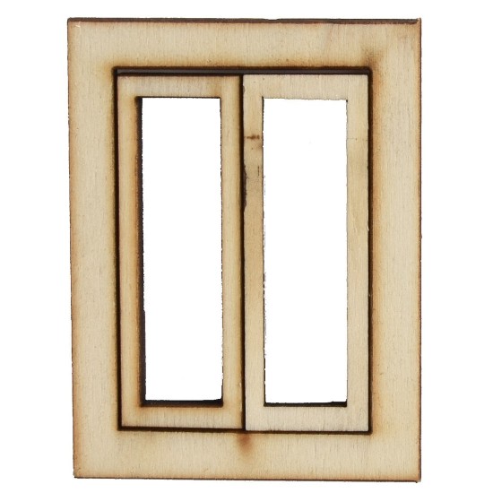 Ventana de madera con hojas abatibles de 5X0,4X6,6 cm h