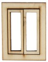 Finestra in legno con ante apribili cm 5X0,4X6,6 h Mondo Presepi