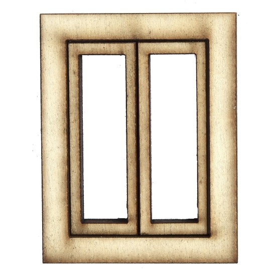 Ventana de madera con hojas abatibles cm 3,5x0,4x4,5 h