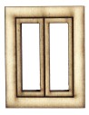 Ventana de madera con hojas abatibles cm 3,5x0,4x4,5 h