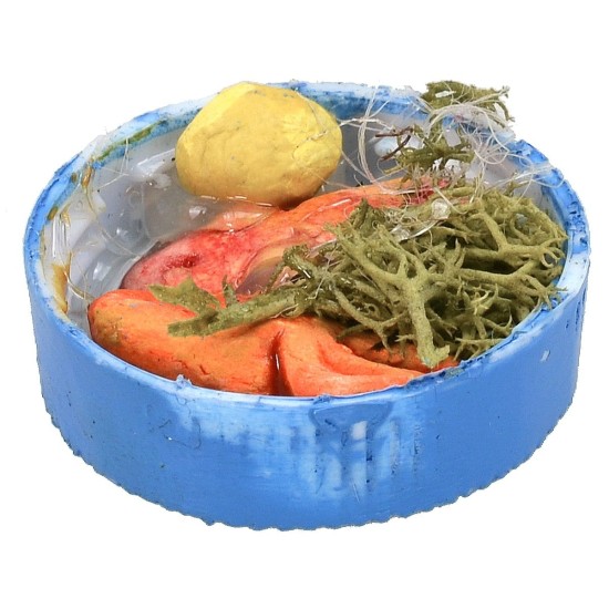 Caja redonda con pez ø 2,8 cm Mundo Pesebres