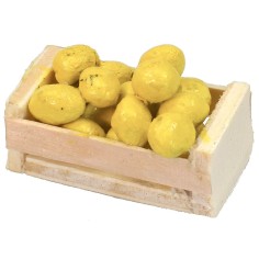 Wooden box with lemons cm 3,7x2,1x1,4 h 2