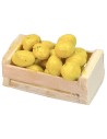 Cassetta in legno con limoni cm 3,7x2,1x1,4 h Mondo Presepi