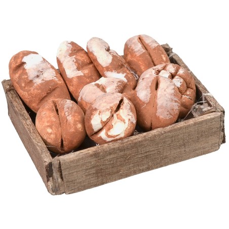 Wooden box with bread cm 4x3x1,5 h