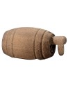 Botte in legno con rubinetto cm 4,1X2 ø Mondo Presepi
