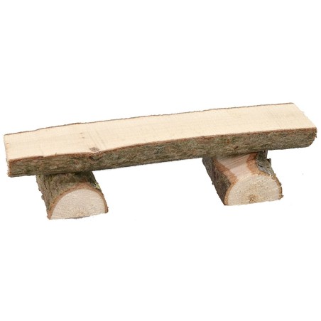 Banco de troncos cm 7,5x2,4x1,5 h Mundo Pesebre