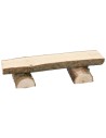 Banco de troncos cm 7,5x2,4x1,5 h Mundo Pesebre