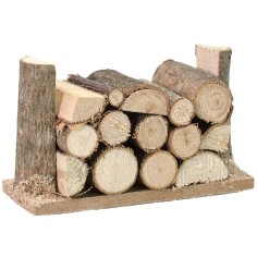 Stacked wood cm 6x2.5x3.5 h.