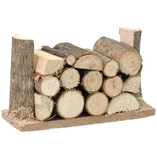 Stacked wood cm 6x2.5x3.5 h.