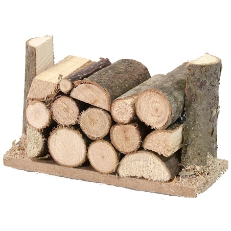Stacked wood cm 6x2.5x3.5 h.