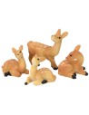 Juego de 4 ciervos para estatuas de 8-10 cm