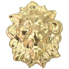 Testa di leone in ottone cm 4x5 h. Mondo Presepi