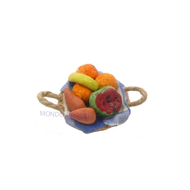 Basket ø cm 3 with mixed fruit