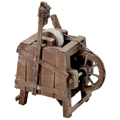 Mola da arrotino in legno cm 5,5x8,3x11 h Mondo Presepi 2