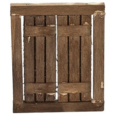 Ventana de madera con hojas abatibles de 4,8x0,5x5,8 cm h
