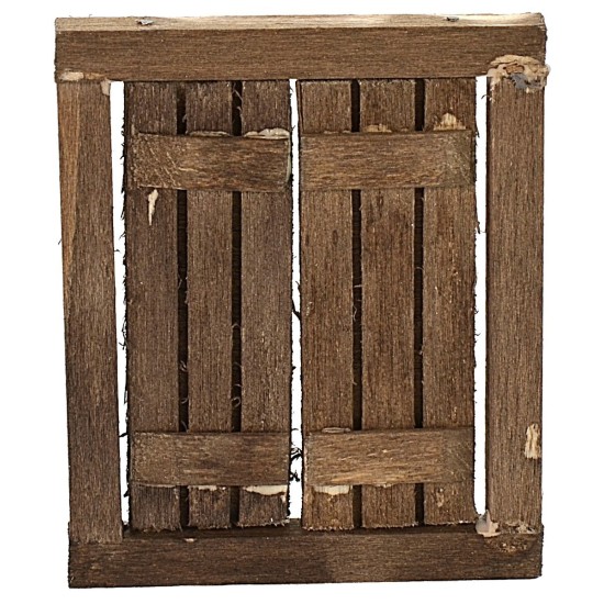 Ventana de madera con hojas abatibles de 4,8x0,5x5,8 cm h