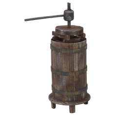 Prensa de madera de 3,3 cm Ø x 11 h para estatuas de 10-12 cm Mundo.