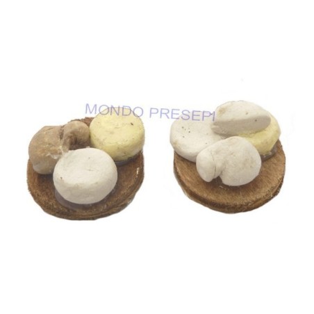 Conjunto de 2 tablas con quesos surtidos - D407
