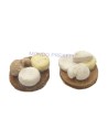 Conjunto de 2 tablas con quesos surtidos - D407