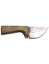 Metal knife with 2.4 cm antiqued handle