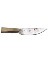 Metal knife with 3.2 cm antiqued handle