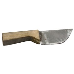 Cuchillo de metal con mango envejecido 3,3 cm Mundo Pesebre