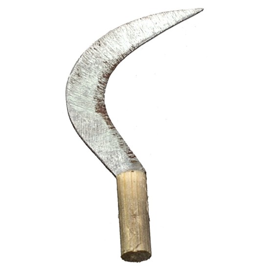 Metal sickle with antique handle 3.9 cm