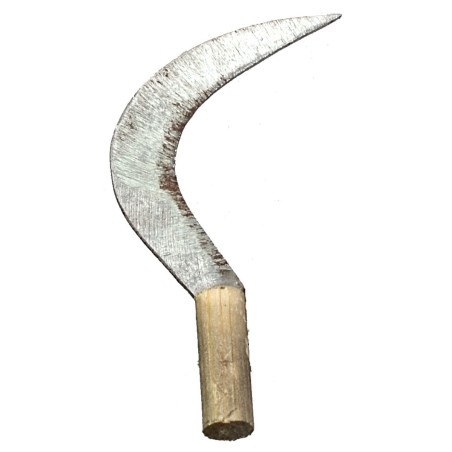 Metal sickle with antique handle 3.9 cm