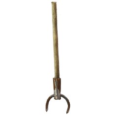 Metal fork with antiqued handle 4.8 cm