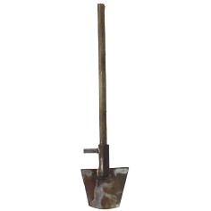 Metal spade with antique handle 10 cm