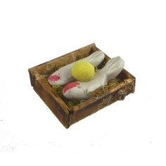 White fish box 3.5x2.7 cm