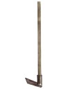 Metal hoe with antiqued handle 10 cm