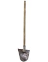 Metal shovel with aged handle 23 cm