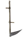 Metal scythe with antiqued handle 8.5 cm