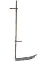 Hoz de metal con mango envejecido de 17 cm