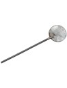 Aged metal pizza shovel 19 cm